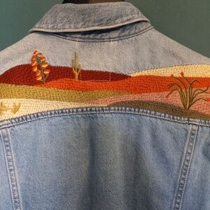 Levi's- Embroidered Desert Utopia Trucker Vest- Women's- SZ XL